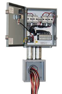 electric heated driveway contactor box|power for heated driveway.